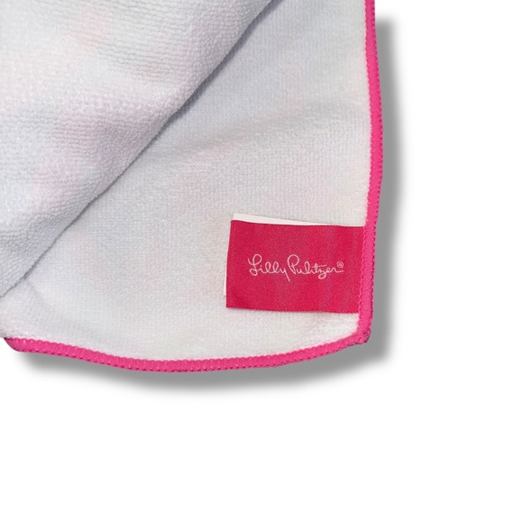 Lilly Pulitzer Yoga Towel Microfiber Quick Dry Large Pink Blue Floral - Picture 2 of 5